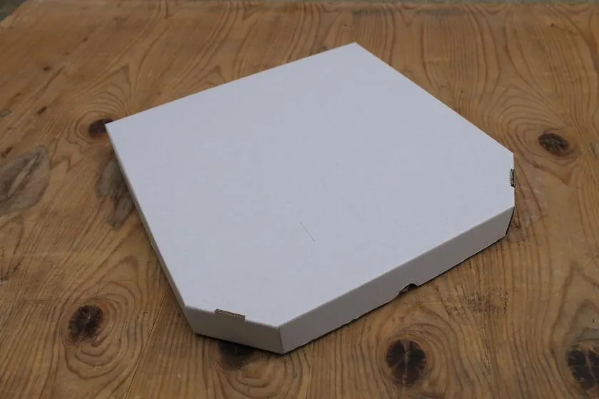 Bela kartonska kutija za picu 35 cm